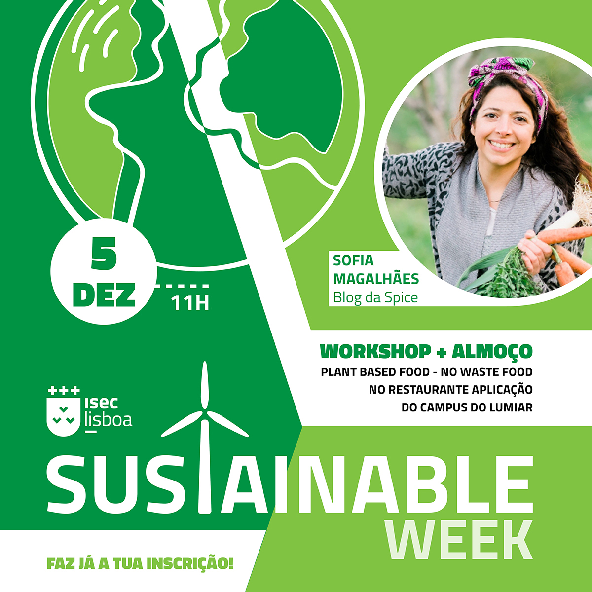 Destaque sobre o workshop - Plant Based Food - No Waste Food